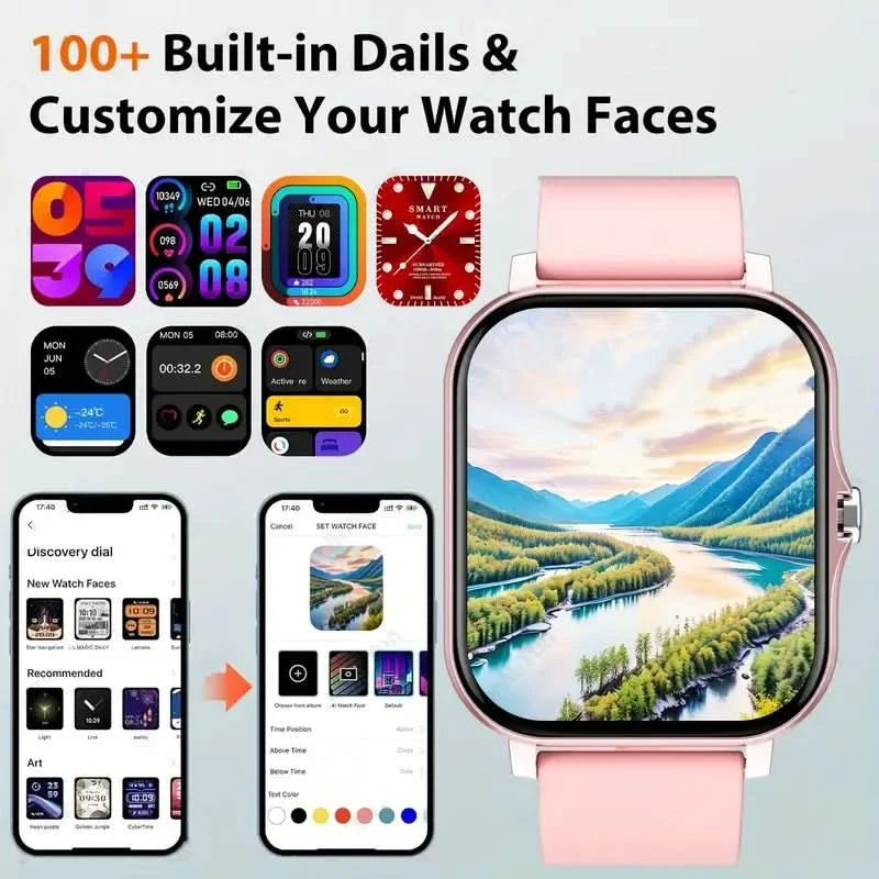 KESHUYOU 2025 New Smart Watch Bluetooth Talking Blood Oxygen/Blood Pressure Monitor Smart Watch for Women Men Holiday Gift - M & M Global