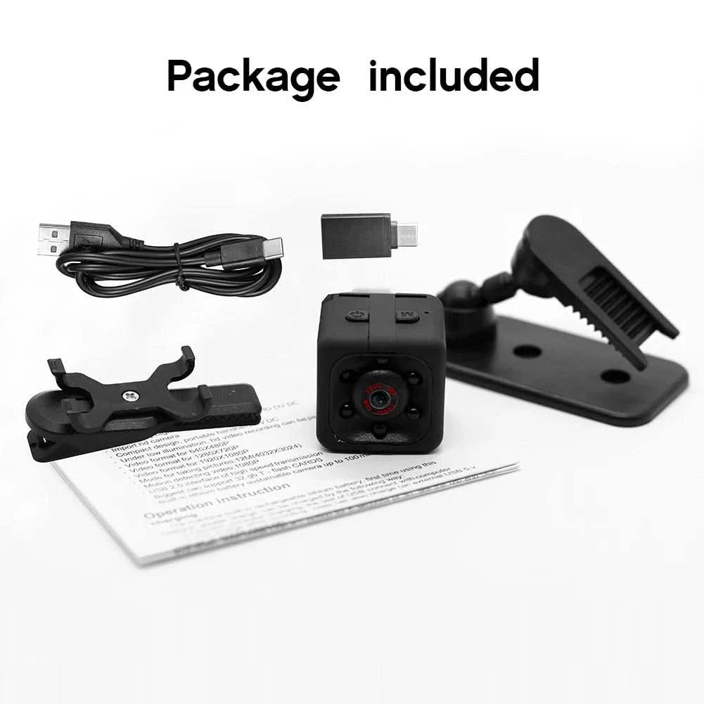 Mini Camera, samall Camera 1080P, Nanny Cam Full HD with Night Vision Motion Activation for Indoor Outdoor Covert Security - M & M Global