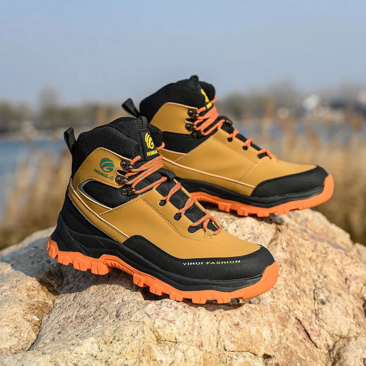 Safety Shoes Men Boots High Top Work Sneaker Steel Toe Industrial Shoe Anti-smash Puncture-Proof Work Boots Indestructible Shoes
