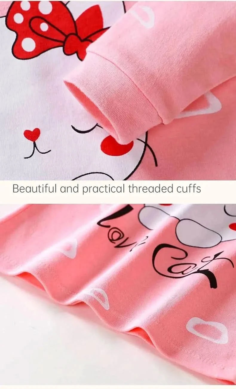 Children Kids Clothes Sets Boys Girls Suit Pajamas Clothinng Pants Cartoon Autumn Winter Sleepwear Outfits - M & M Global