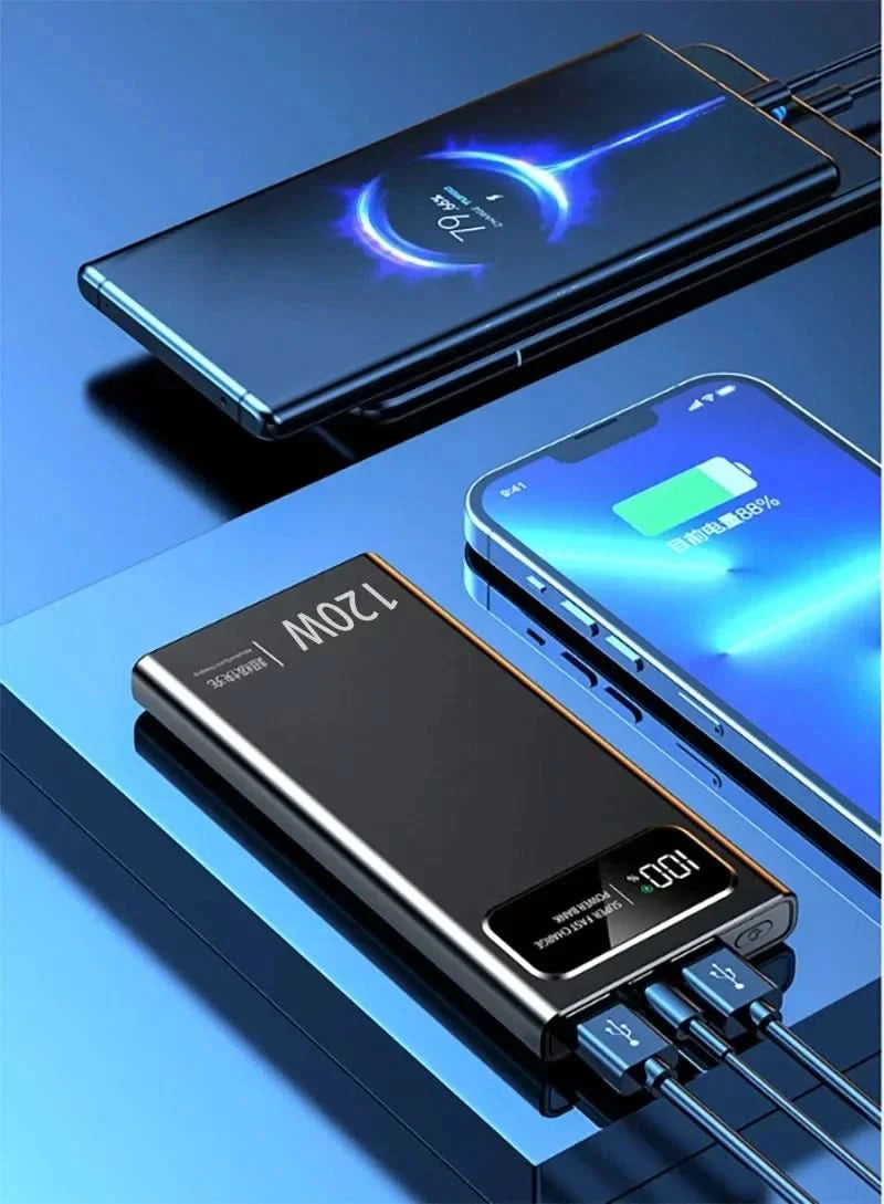 Xiaomi Fast Charging Power Bank 200000mAh Ultra Large Capacity Powerbank 120W Super Charge Portable External Battery LED Display - M & M Global