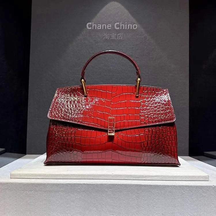 Crocodile Pattern Leather Women's Handbags Luxury Fashion Lady Shell Shoulder Crossbody Bag Top Handle Messenger Bags - M & M Global