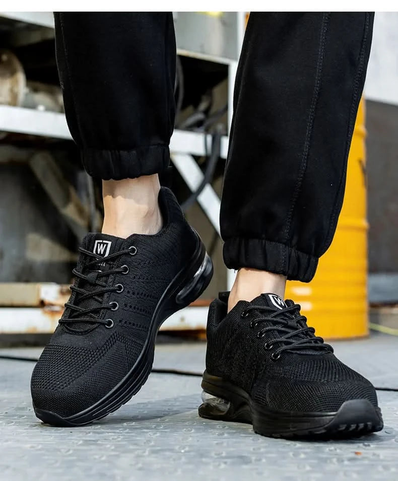 Men's Work Safety Shoes, Steel Toe Shoes, Puncture Resistant Impact Resistant Wear-resistant Outdoor Fashionable Sports Shoes