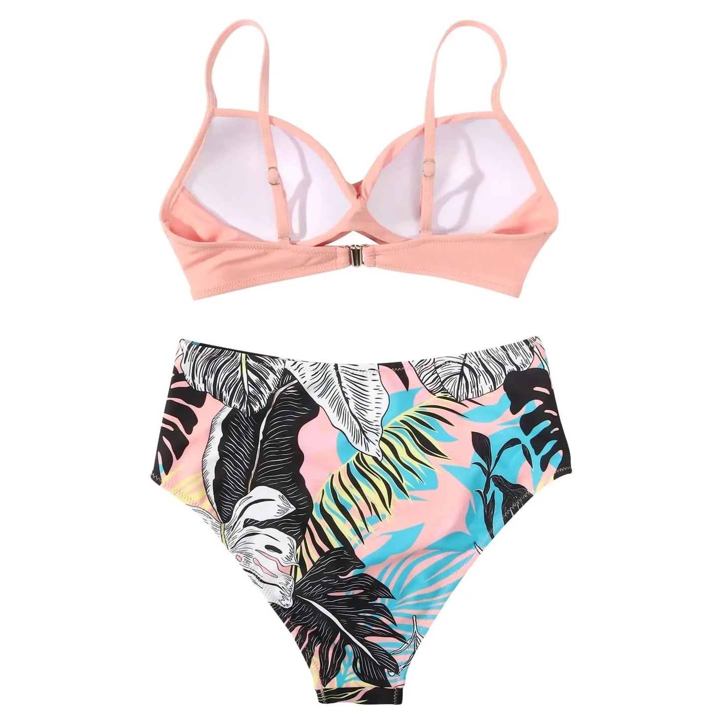 Vintage High Waist Bikinis 2025 Women Push Up Swimwear Printed Swimsuit Female Beachwear Summer Bathers Bathing Suit Swimming - M & M Global