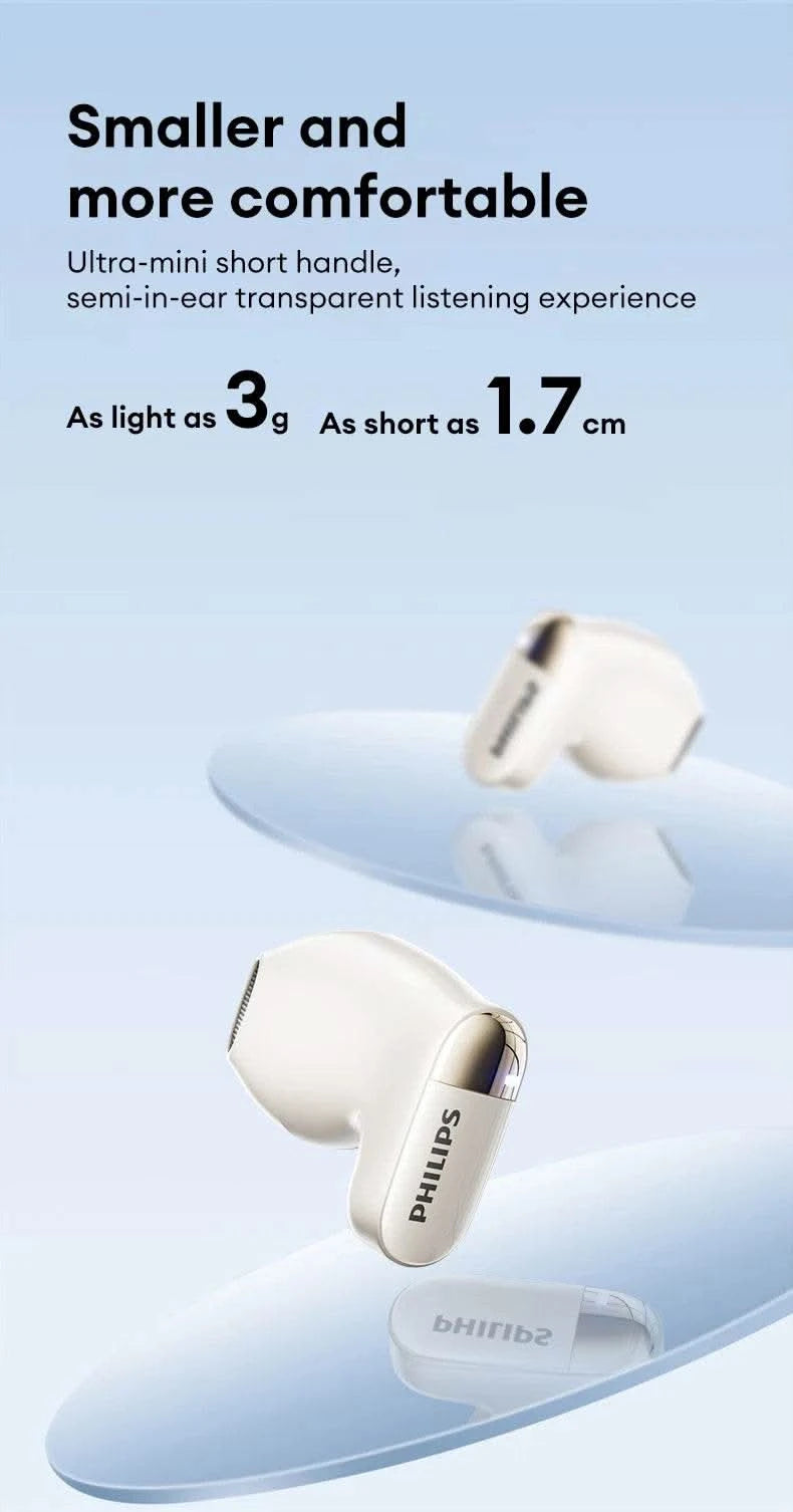 Choice Philips TAT2169 InEar Wireless Bluetooth 5.4 Earphones 3D Stereo Sound Waterproof Earbuds Game Sport Headset with Mic - M & M Global