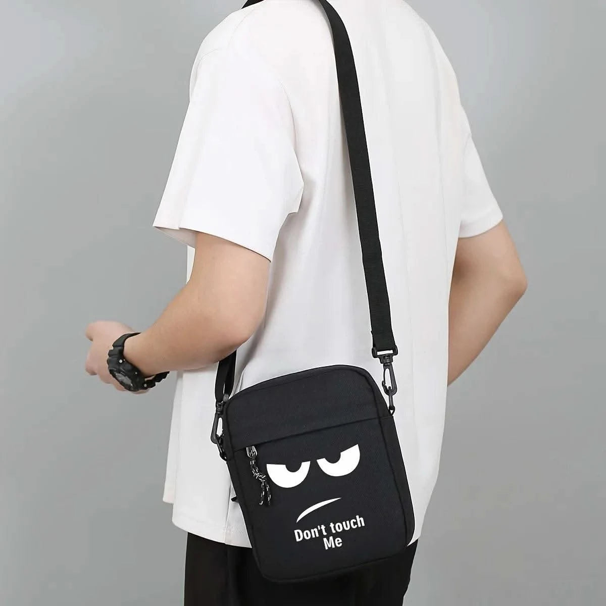 Casual Crossbody Bag Men's Shoulder Bag Commuter Advanced Sense New Large Capacity Travel Outdoor Oxford Cloth Bag - M & M Global