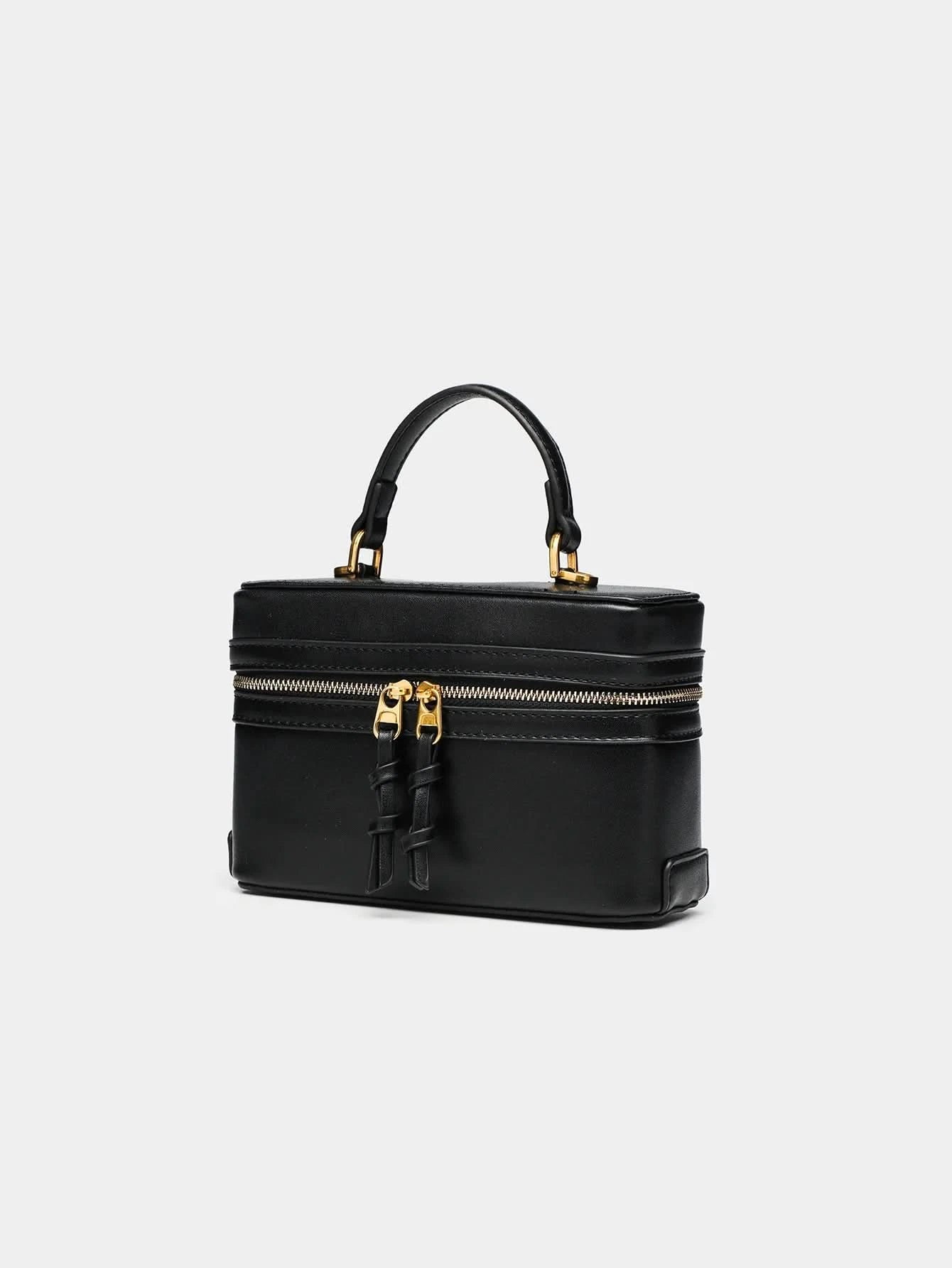 2024 summer new fashion all-in-one black single shoulder popular portable hard fashion small square bag - M & M Global