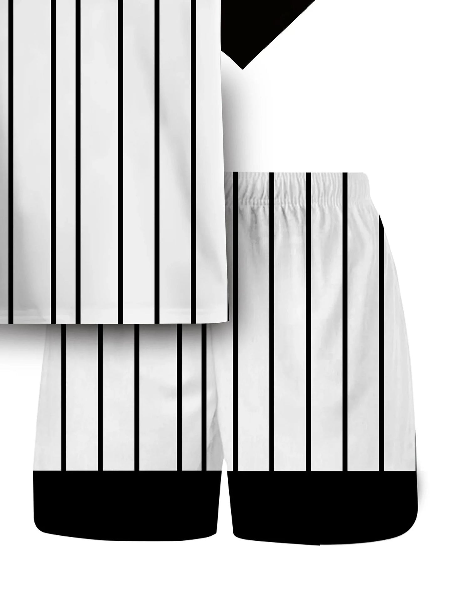 Summer 2025 new children's set for boys and girls, short sleeves and shorts, comfortable and breathable, 3d printed polyester fi - M & M Global