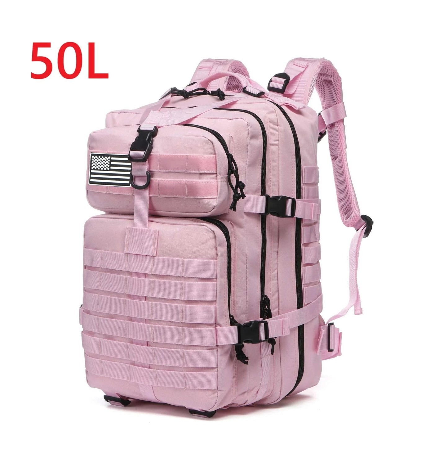 25L/50L Sturdy Nylon Waterproof Tactical Sports Trekking Fishing Hunting Camping Hiking Bag Backpack Outdoor Rucksacks - M & M Global