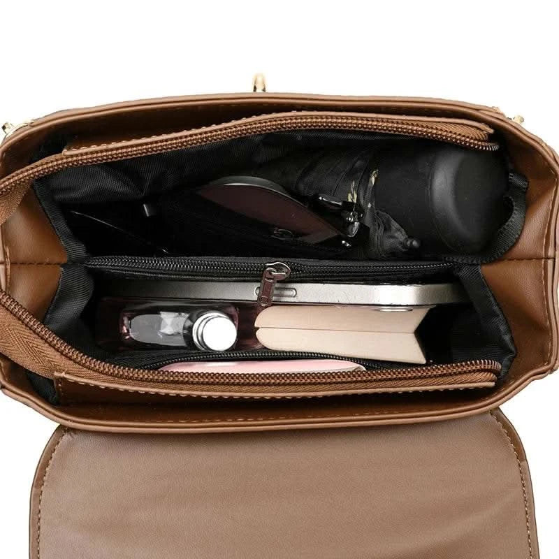 Bags for Women, Printed Fashionable Hand-Held Locks, Commuting Small Square Bag, Fashionable and Versatile Shoulder Crossbody Ba - M & M Global