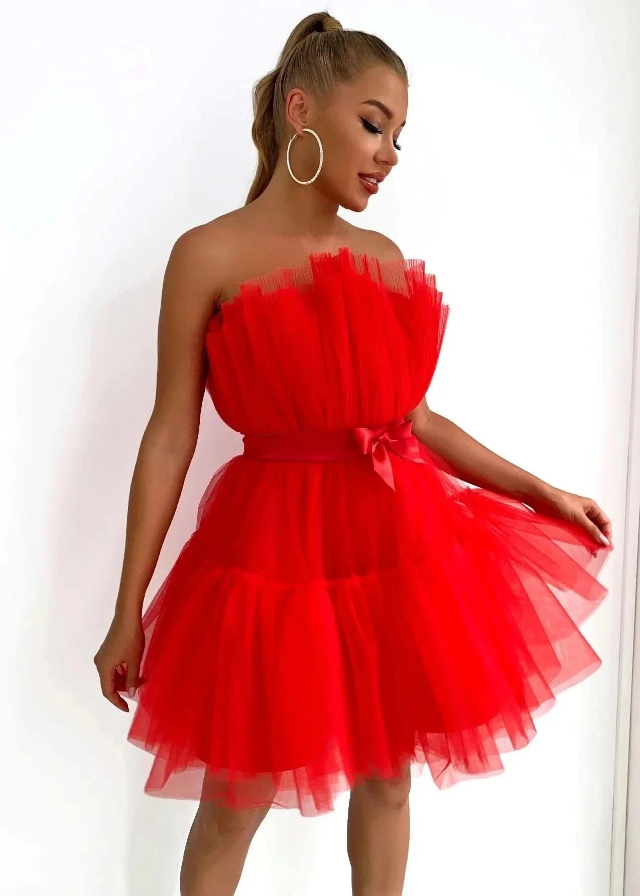 Evening Long Dress for Women Elegant Sexy Sleeveless Dresses Gauze Lady Loose Black Club Vestidos Mujer Party Dress Summer 2023 - M & M Global