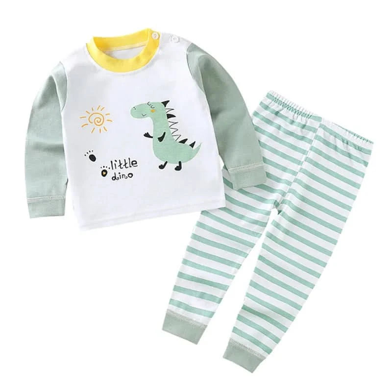Children Kids Clothes Sets Boys Girls Suit Pajamas Clothinng Pants Cartoon Autumn Winter Sleepwear Outfits - M & M Global