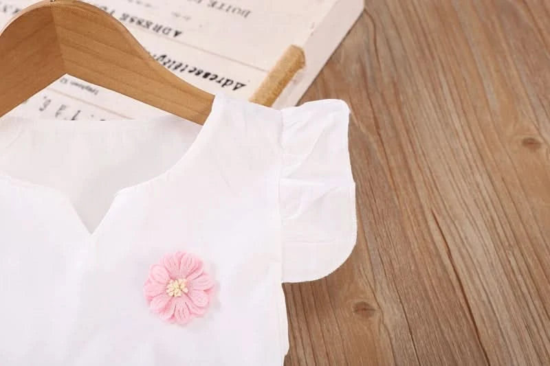 New Summer Fashion Baby Clothes Suit Children Girls Vest Shorts 2Pcs/Sets Toddler Clothing Infant Casual Costume Kids Tracksuits - M & M Global