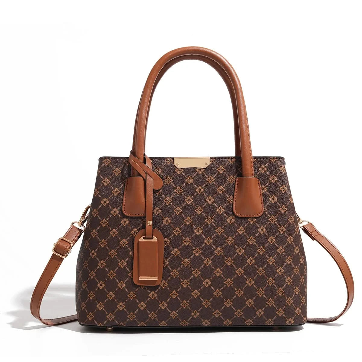 2024 new European and American foreign trade women bag lychee pattern fashion handbag shoulder bag oblique span bag - M & M Global