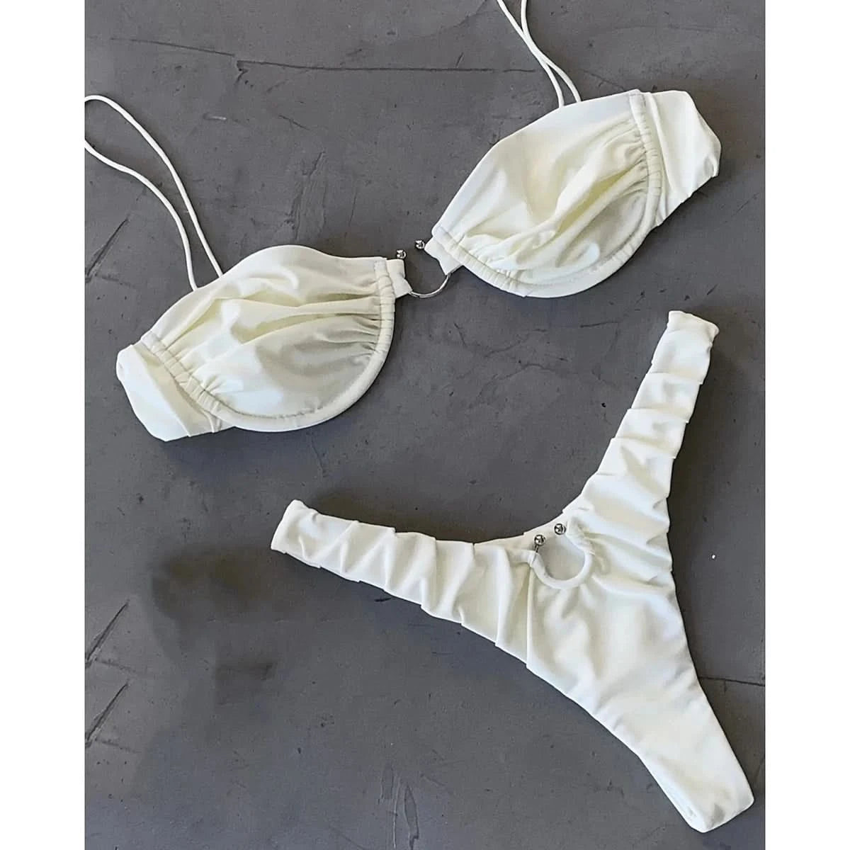 Solid Micro Bikinis Sexy Women Swimsuits Female Swimwear 2024 Bikini Set Bathing Suit Swimming Suits Beachwear Solid Biquini - M & M Global
