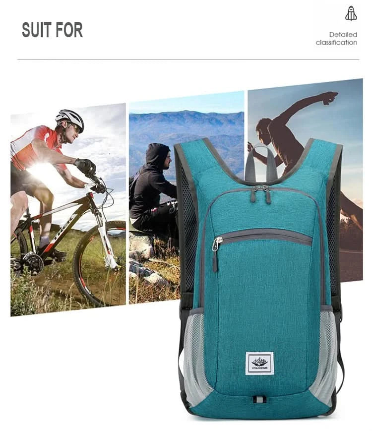 Portable Foldable Backpack,Men Women Ultralight Folding Bag,Outdoor Climbing Cycling Hiking Knapsack Travel Daypack - M & M Global