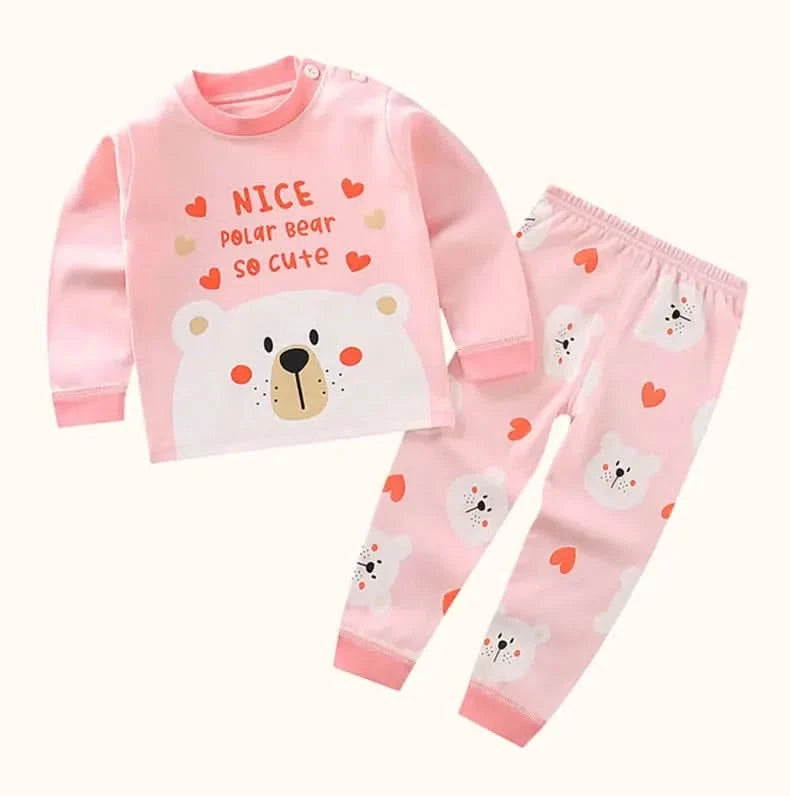 Children Kids Clothes Sets Boys Girls Suit Pajamas Clothinng Pants Cartoon Autumn Winter Sleepwear Outfits - M & M Global