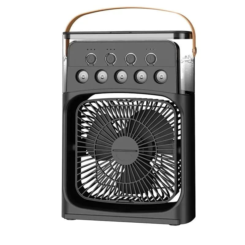Portable 3 in 1 Mini AC Air Cooler Fan Humidifier with LED Light for Home Office Bedroom Camping Cooling - M & M Global