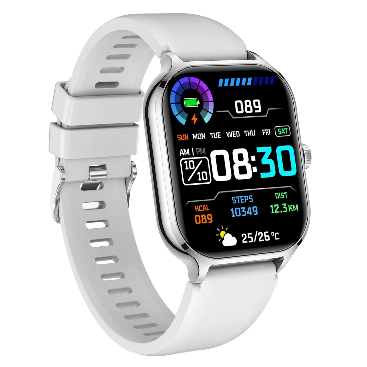 Multifunctional smart watch, wireless call/dial, message reminder, multiple sports modes, suitable for men and women, compatible