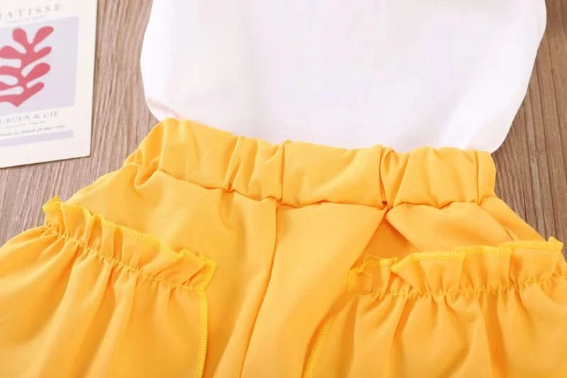 New Summer Fashion Baby Clothes Suit Children Girls Vest Shorts 2Pcs/Sets Toddler Clothing Infant Casual Costume Kids Tracksuits - M & M Global
