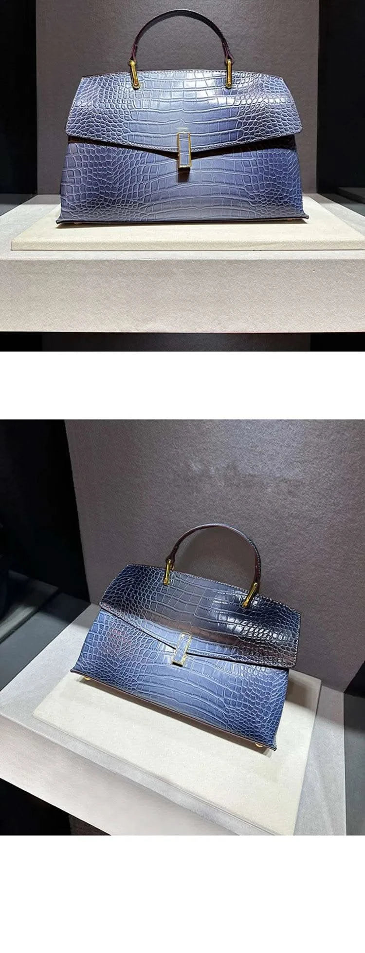 Crocodile Pattern Leather Women's Handbags Luxury Fashion Lady Shell Shoulder Crossbody Bag Top Handle Messenger Bags - M & M Global