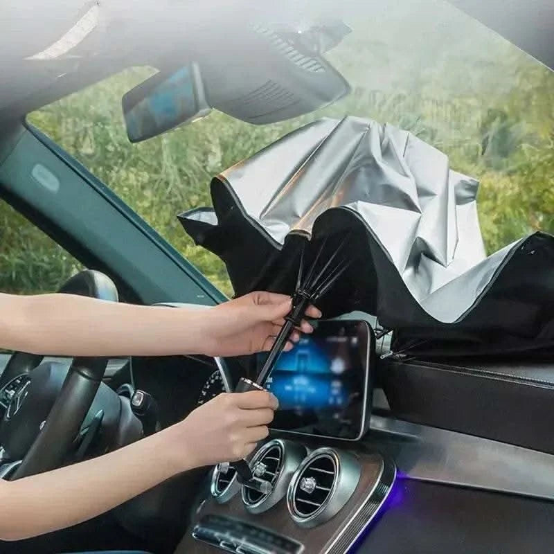 Car Sunshade Umbrella For Auto Shading Car Sun Shade Protector Parasol Summer Sun Interior Windshield Protection Curtain - M & M Global