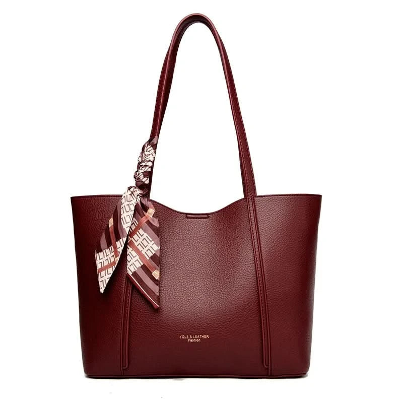Genuine Brand Women Tote Bag High Quality Soft Leather Large Ladies Shoulder Crossbody Bag Luxury Female Shopping Handbag A Main - M & M Global