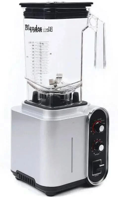 Soundproof Blender,110V 2200W 1.5L Commercial Fruit Juice Smoothie Maker With Shield Quiet Sound Enclosure for Puree, Ice Crush, - M & M Global