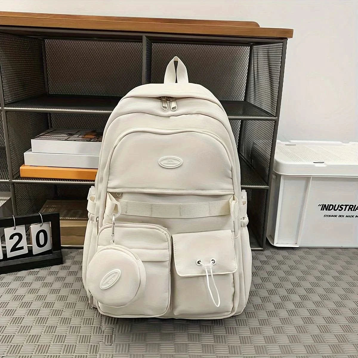 Backpack Simple Large Capacity Sports Travel Backpack Junior High School Leisure Backpack Tutorial Bag - M & M Global