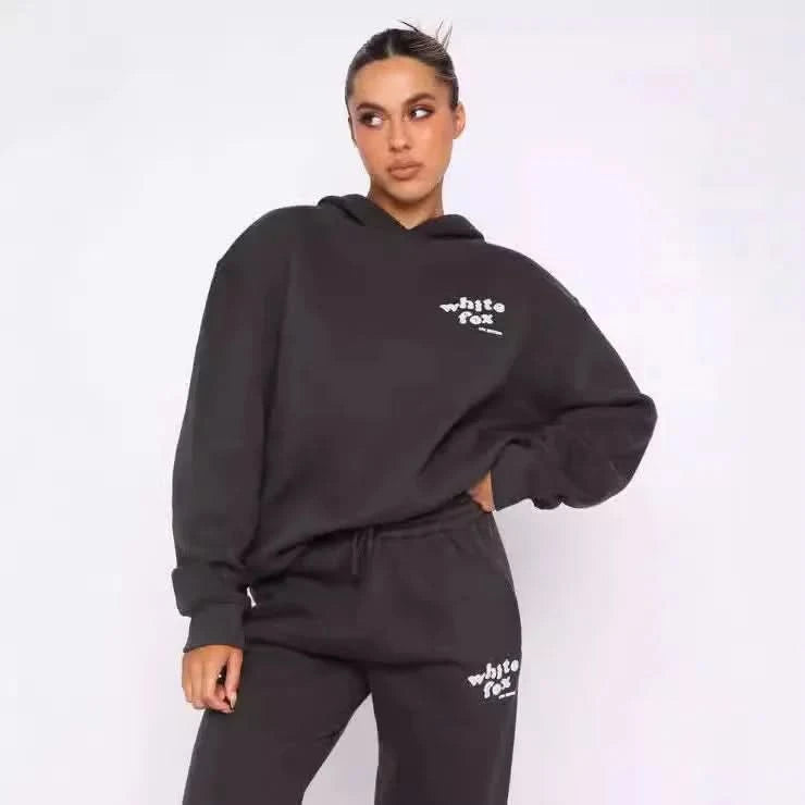 Street Casual Pant Set Clohtes Women's Sportswear Sportswear Jogging Suit Women's Hooded Sportswear Tide Suit