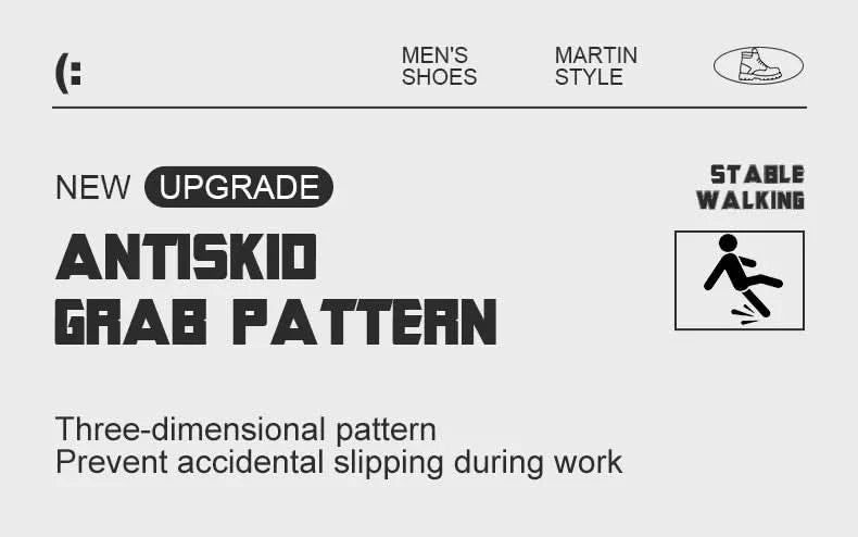 Two layer cowhide high top anti-smash anti-puncture breathable fashion labour insurance shoes