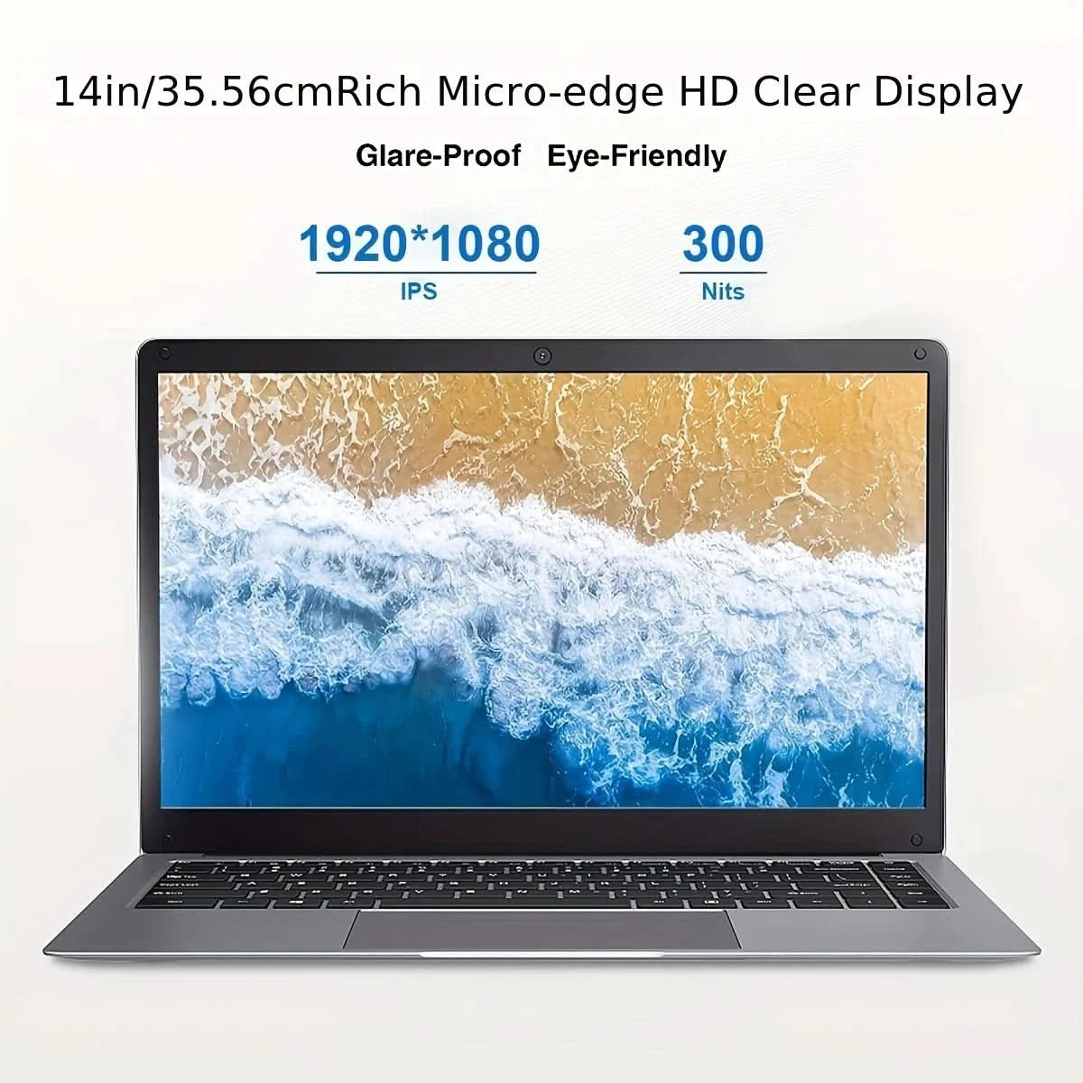 14 Inch Laptop Intel Celeron N3350 6GB RAM 64GB+256GB SSD Windows 10