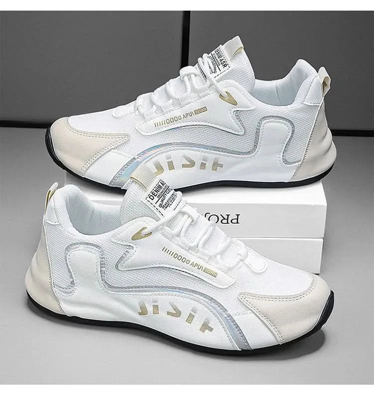Men's lightweight,breathable,elastic and casual sports shoes are wear-resistant and non slip,suitable for daily outdoor run - M & M Global