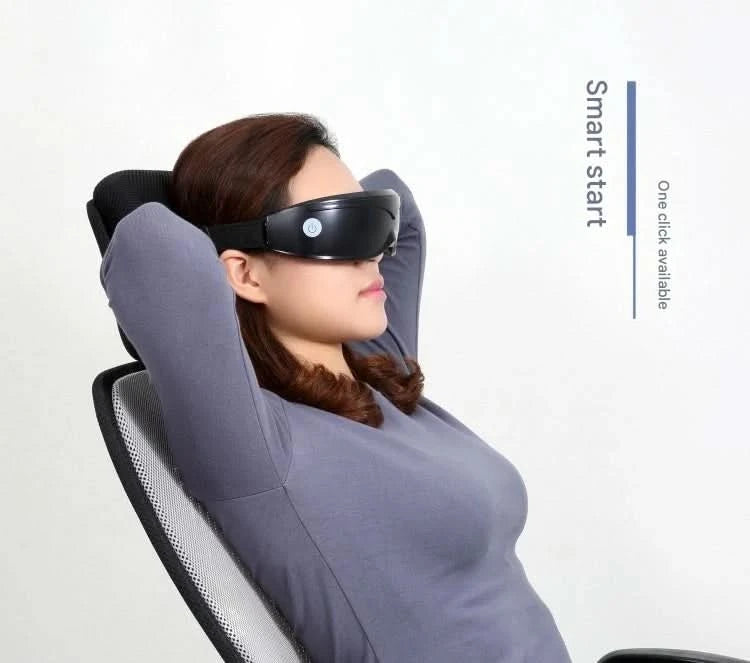 Eye massager with 9 modes and multi frequency vibration 22 magnets for eye massage caring for eye health and safety materials - M & M Global