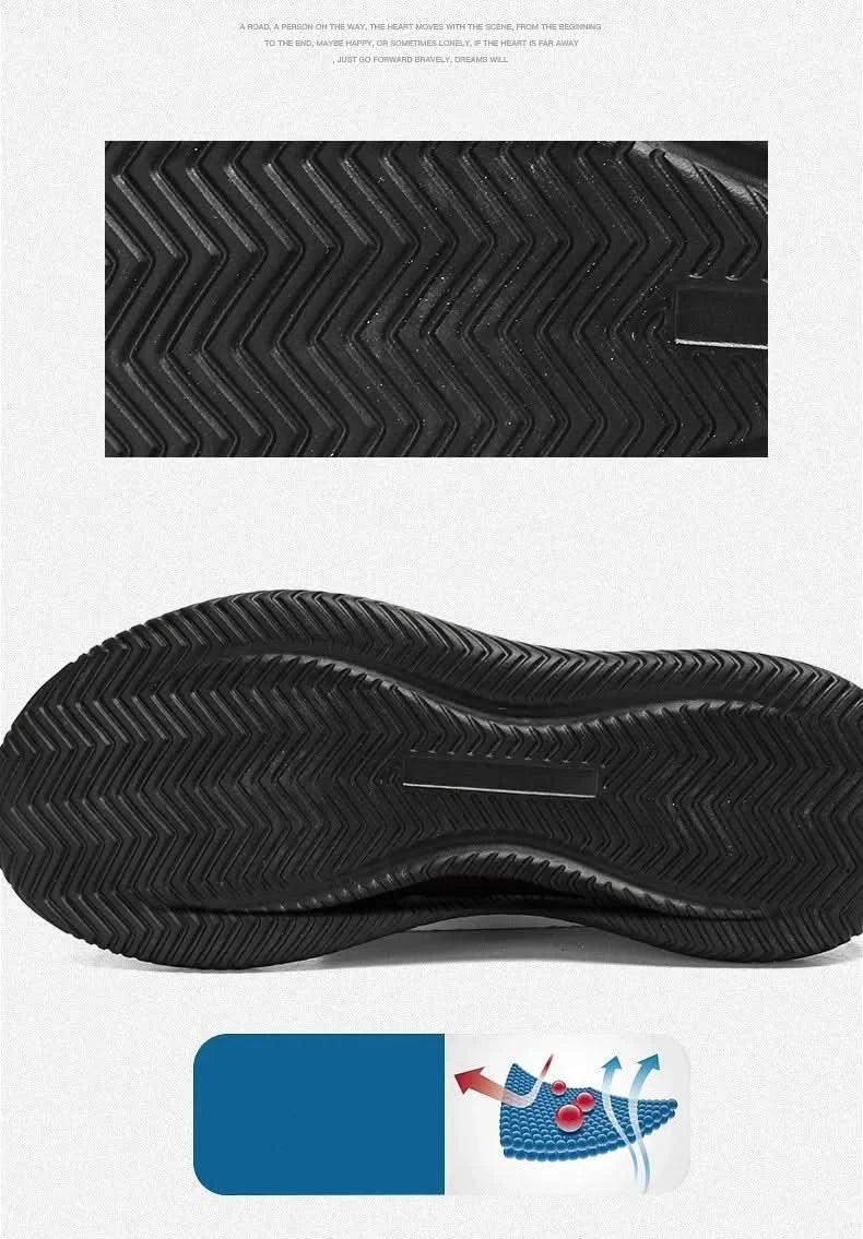 Men's Sneakers Comfortable Lightweight Soft Half Slipper Flat Running Shoes Outdoor Casual Sports Shoes Man Shoes - M & M Global