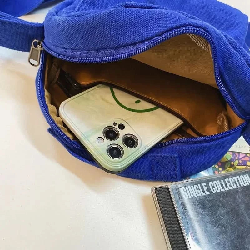 Fashion Small Canvas Crossbody Bags for Women 2025 Mini Shoulder Phone Purse Girl Student Cotton Cloth Mini Female Handbags Flap - M & M Global