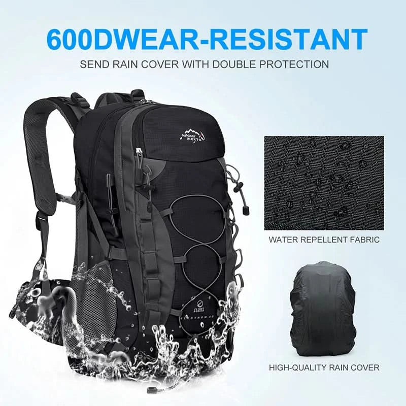 Hiking Backpack Storage Bag Sturdy 40 liter Bag Travel Tactical Backpack Trekking Backpack Hiking Camping Military Backpack - M & M Global
