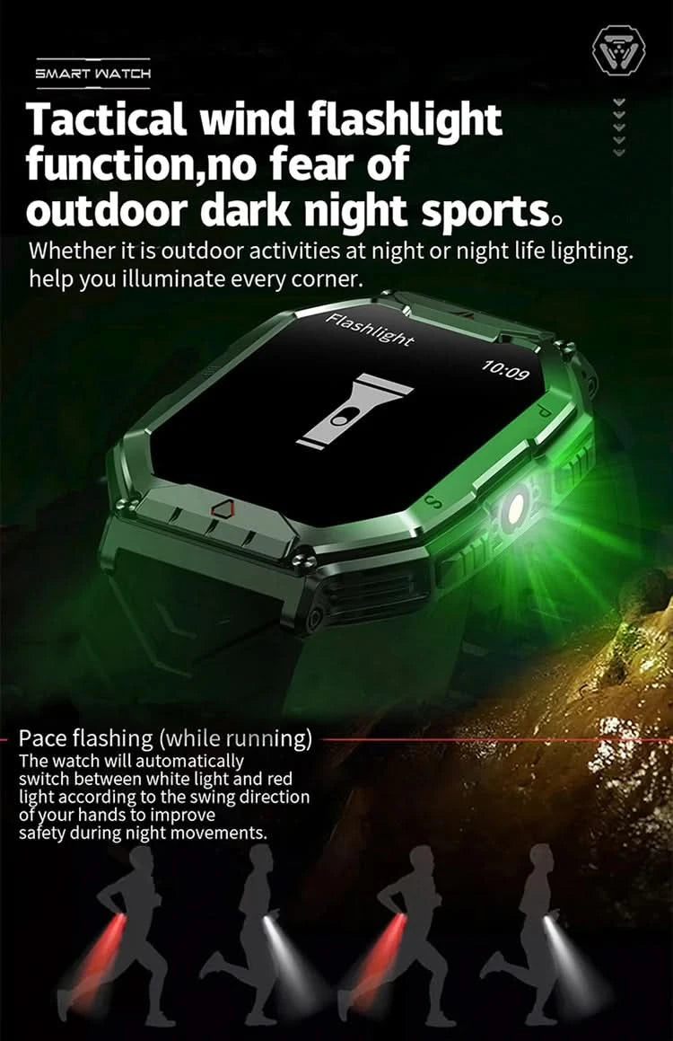 SKMEI Outdoor Sport Compass Smart Watches For Men Women 650Mah Battery 3ATM Waterproof Voice Assistant Bluetooth Call Smartwatch - M & M Global