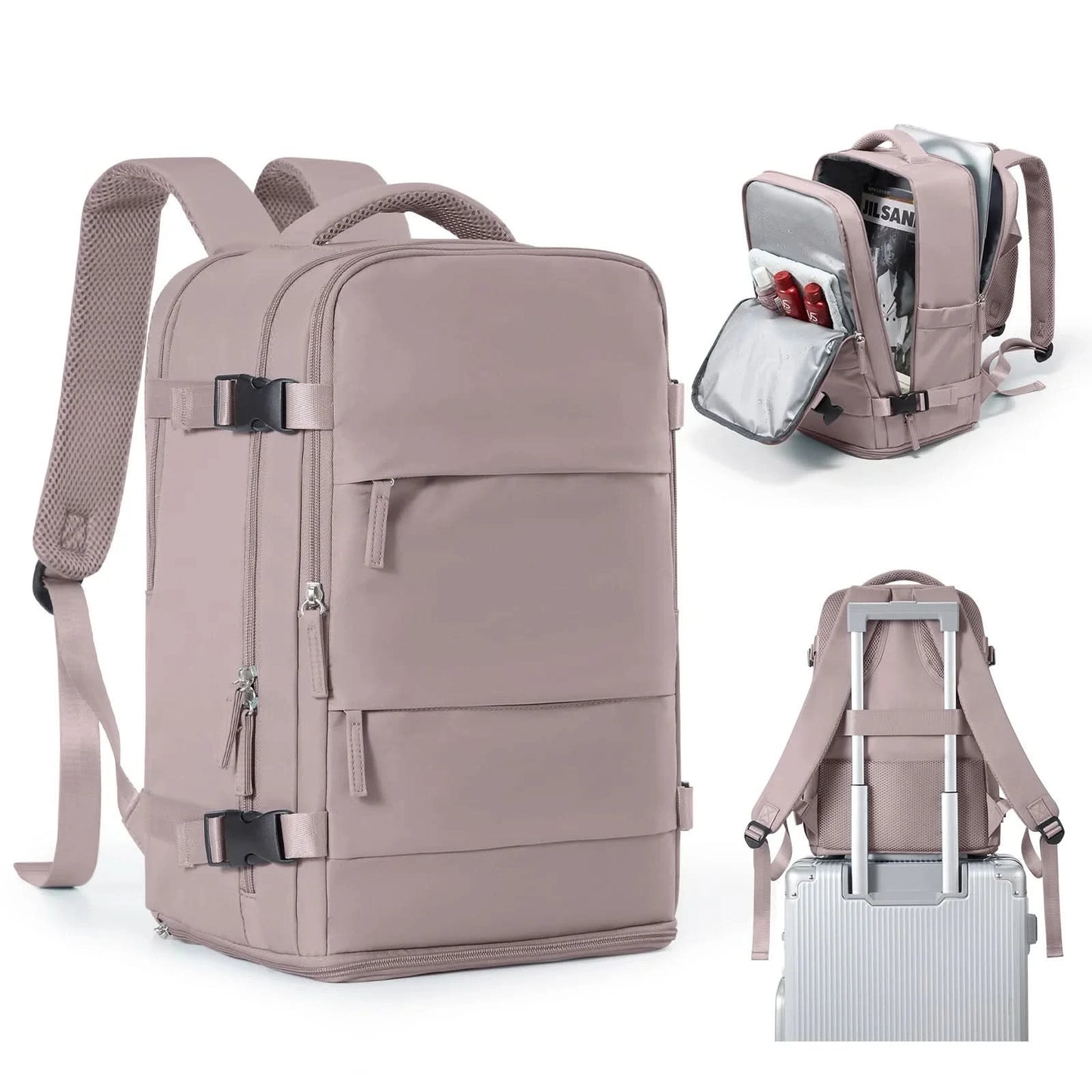 Women Men Hand Luggage Backpack Business College Laptop Travel Backpack Waterproof Carry on mochila viaje cabina avion 40x20x25 - M & M Global