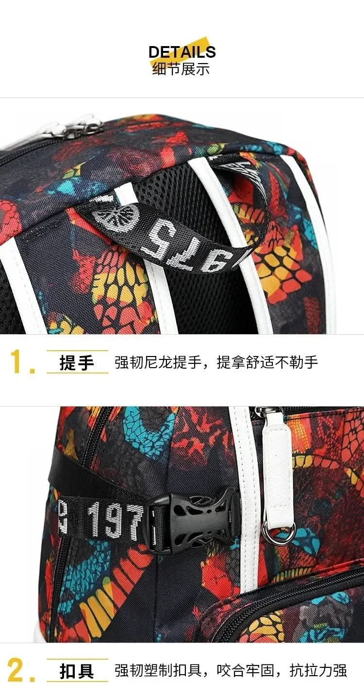 Messi C Ronaldo football bag star around high school students male and female large capacity backpack can be customized - M & M Global