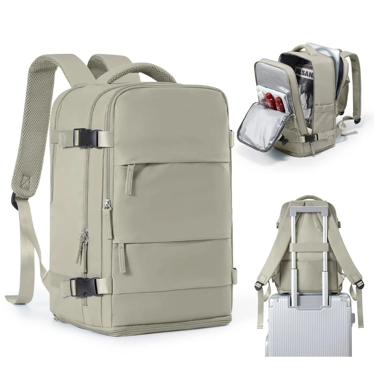 Women Men Hand Luggage Backpack Business College Laptop Travel Backpack Waterproof Carry on mochila viaje cabina avion 40x20x25 - M & M Global