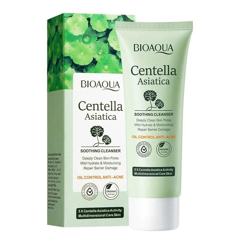 BIOAQUA Centella Asiatica Facial Cleanser Moisturizing Oil Control Face Cleansing Face Wash Foam Facial Cleanser Skin Care - M & M Global