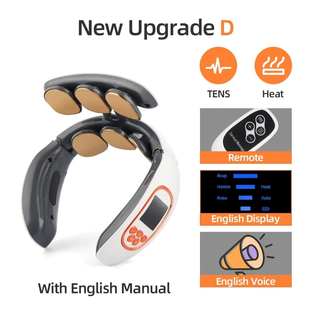 Intelligent Neck And Back Massager 6 Heads Shoulder Neck Massage Cervical masajeador Dropshipping - M & M Global