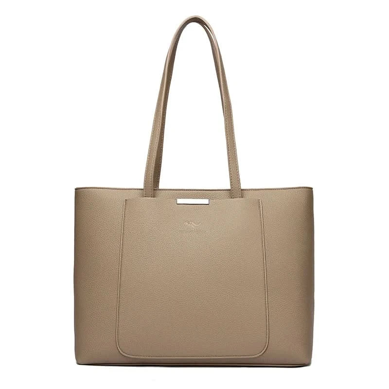 Solid Color Luxury Handbag Women Bags Designer HIgh Quality Leather Shoulder Bags for Women 2024 High Capacity Shopping Tote Bag - M & M Global