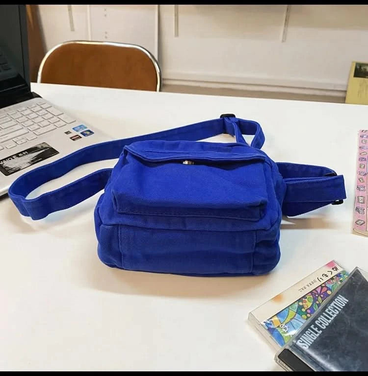 Fashion Small Canvas Crossbody Bags for Women 2025 Mini Shoulder Phone Purse Girl Student Cotton Cloth Mini Female Handbags Flap - M & M Global