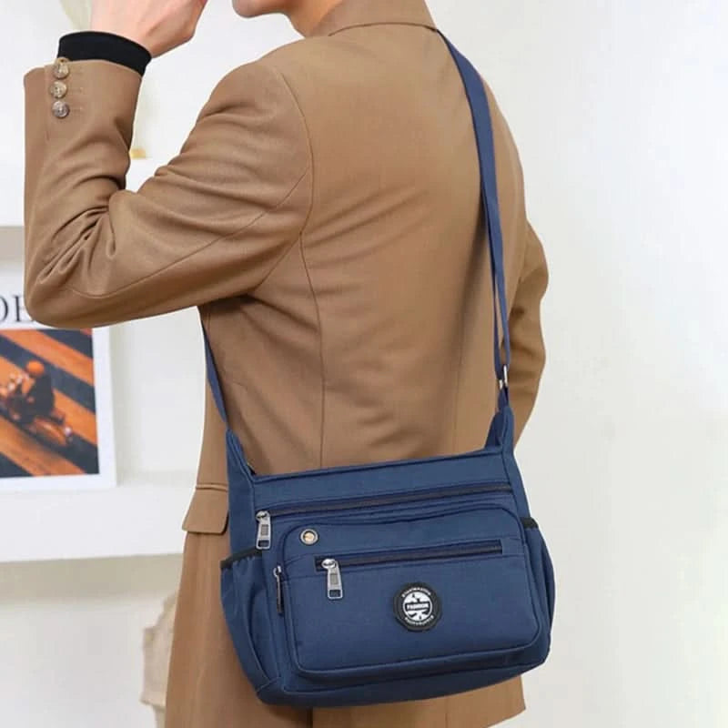 Men's Messenger Bag Crossbody Shoulder Bags Men Large Sling Pack For Work Business Waterproof Oxford Packs Satchel Purse - M & M Global