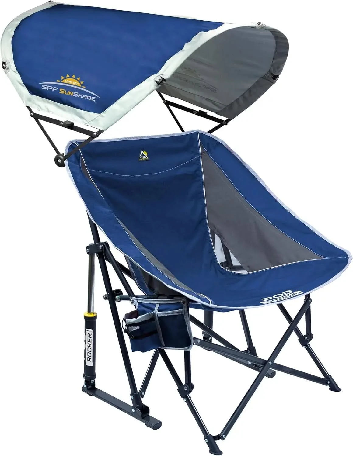 Pod Rocker Outdoor Rocking Chair with SunShade Canopy