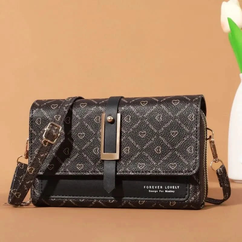 Mini Women's Wallet Handbag Multi Card Large Capacity Casual Shoulder Bag Mobile Phone Packet Fashion New Style Crossbody Wallet - M & M Global