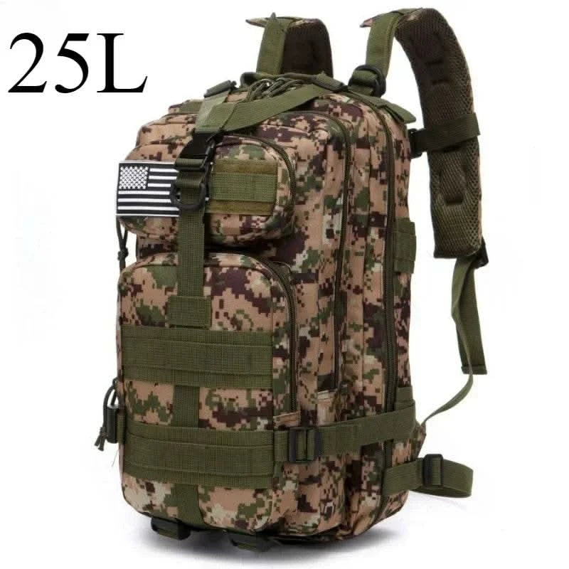 25L/50L Tactical Backpack Molle Bag Outdoor Bags Backpack for Hiking Camping Trekking Hunting Fishing GYM Bags Backpacks - M & M Global