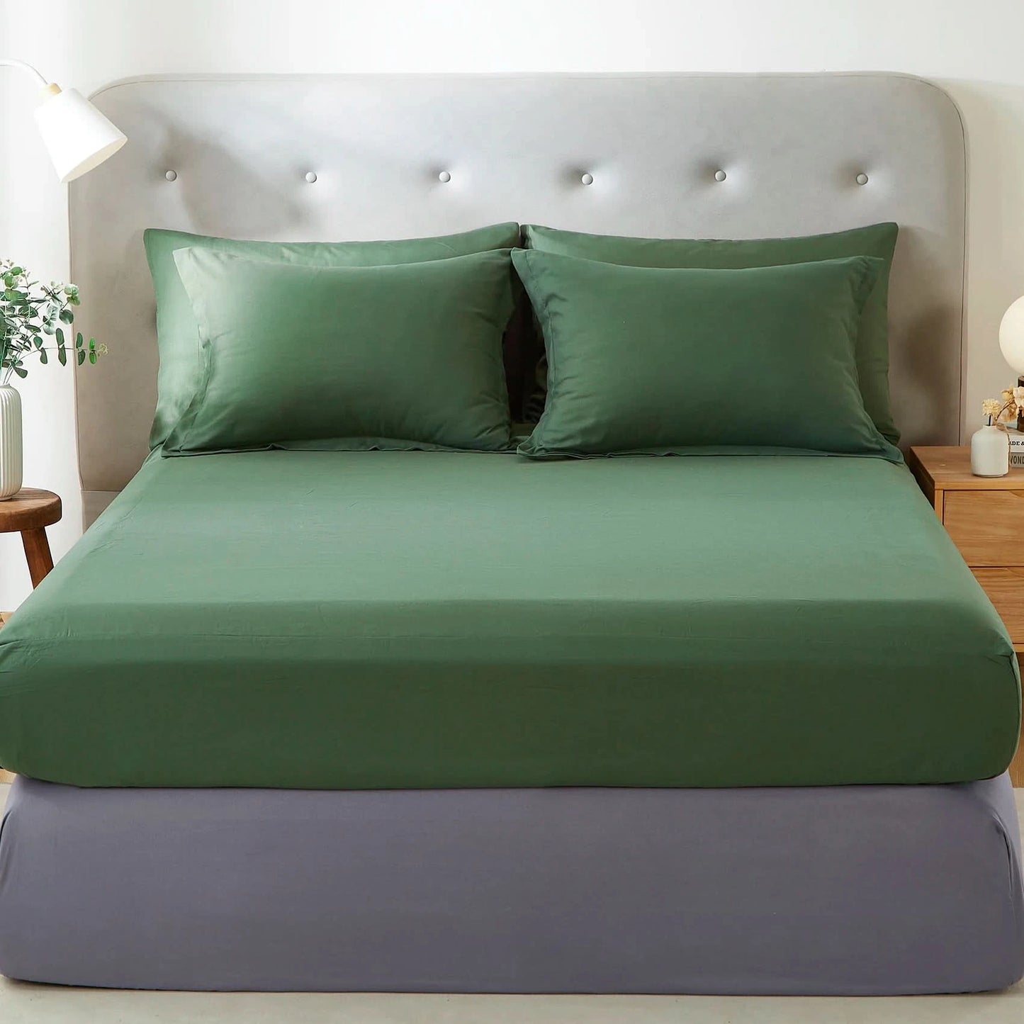 Green bed sheets and pillowcases on a bed with a neutral headboard.
Grid Bedding Set
Microfiber Comforter Set
Polyester Bed Set
All-Season Bedding
Checkered Comforter
Soft Breathable Bedding
Modern Bedding Design
Machine Washable Quilt
Bed-in-a-Bag Set
Durable Quilted Comforter
7-Piece Bedding Set
Twin Full Queen King Bedding
Minimalist Bedding Set
Lightweight Quilt Set
Vacuum Packed Bedding
Stylish Bedroom Decor
Gift Bedding for Teens
Bedding Set for Men and Women
Tatting Weave Bedding